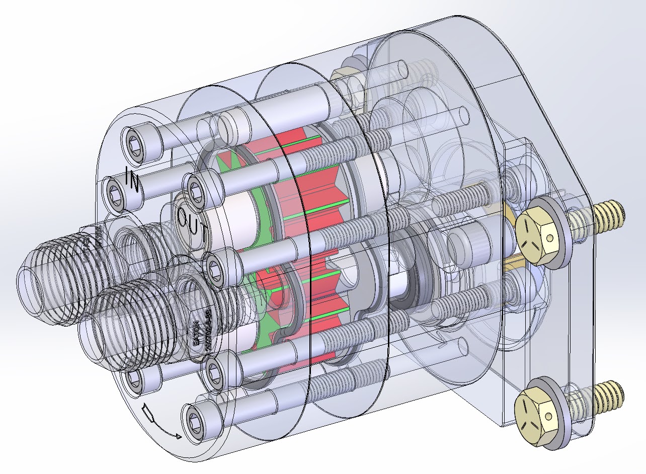Reverse-engineered GT40 transaxle oil pump CAD