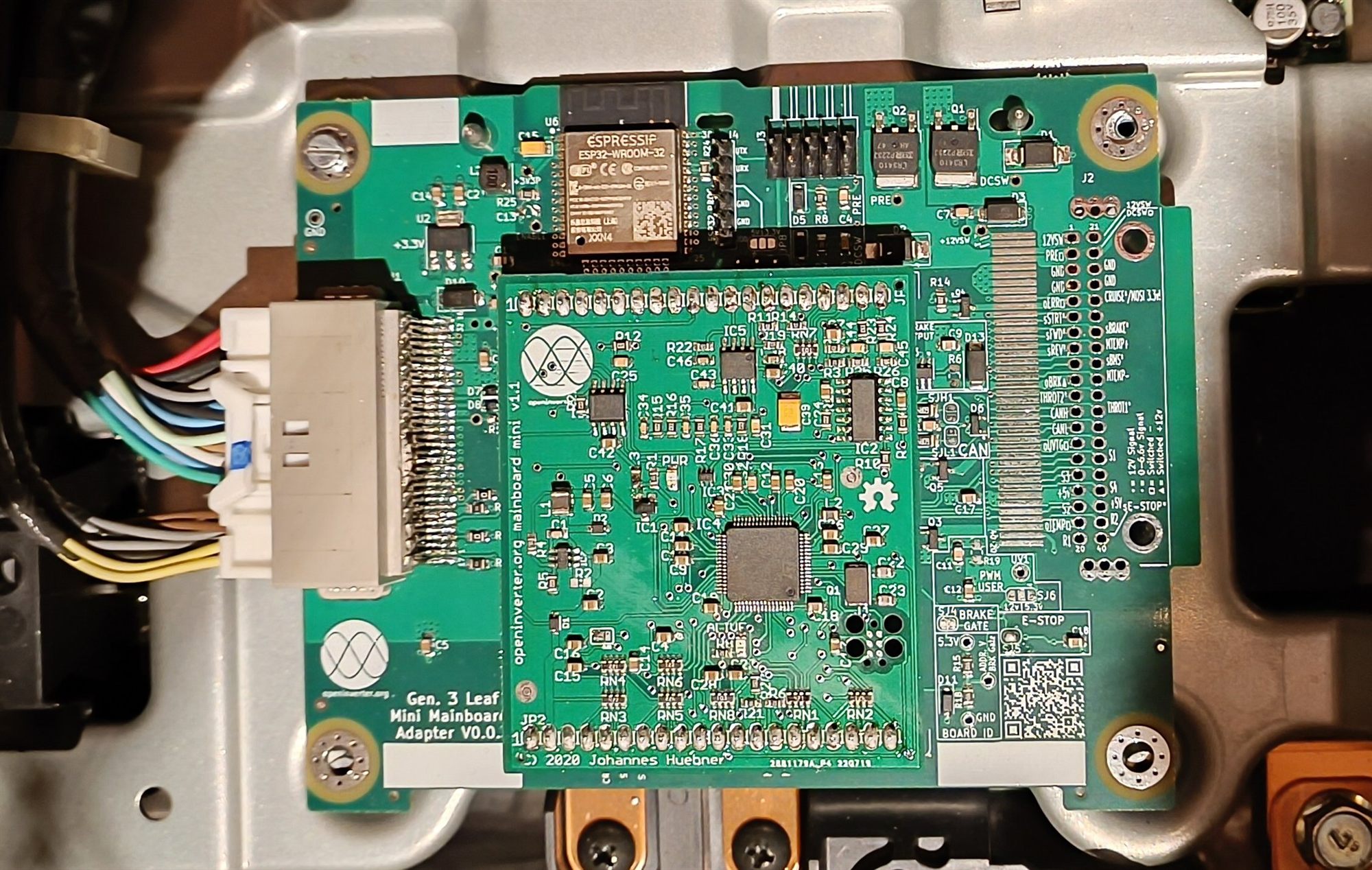 Mounting-hole mismatch caught on a v0.0.3 adapter board