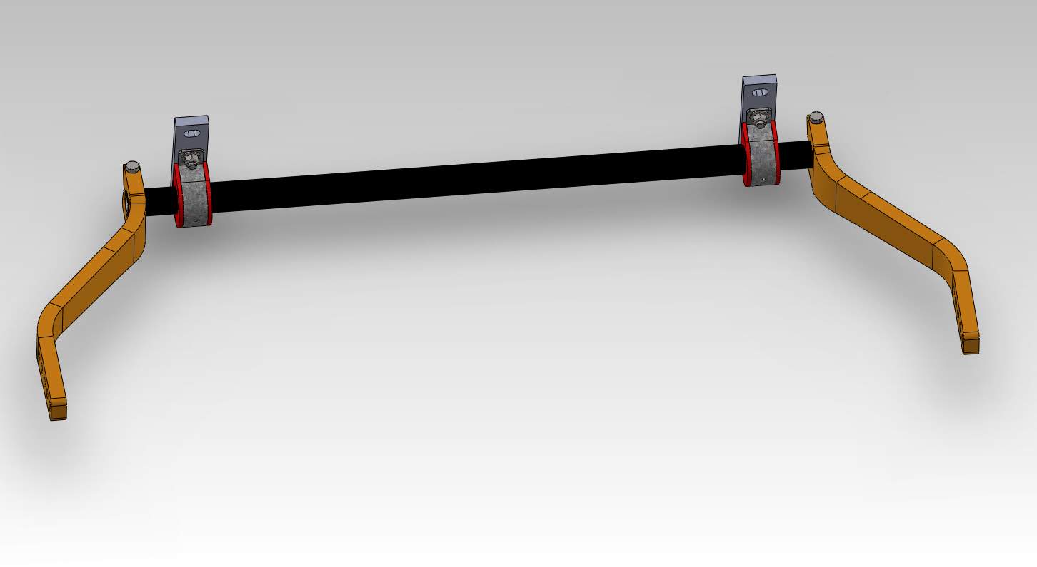 Front anti-roll bar assembly