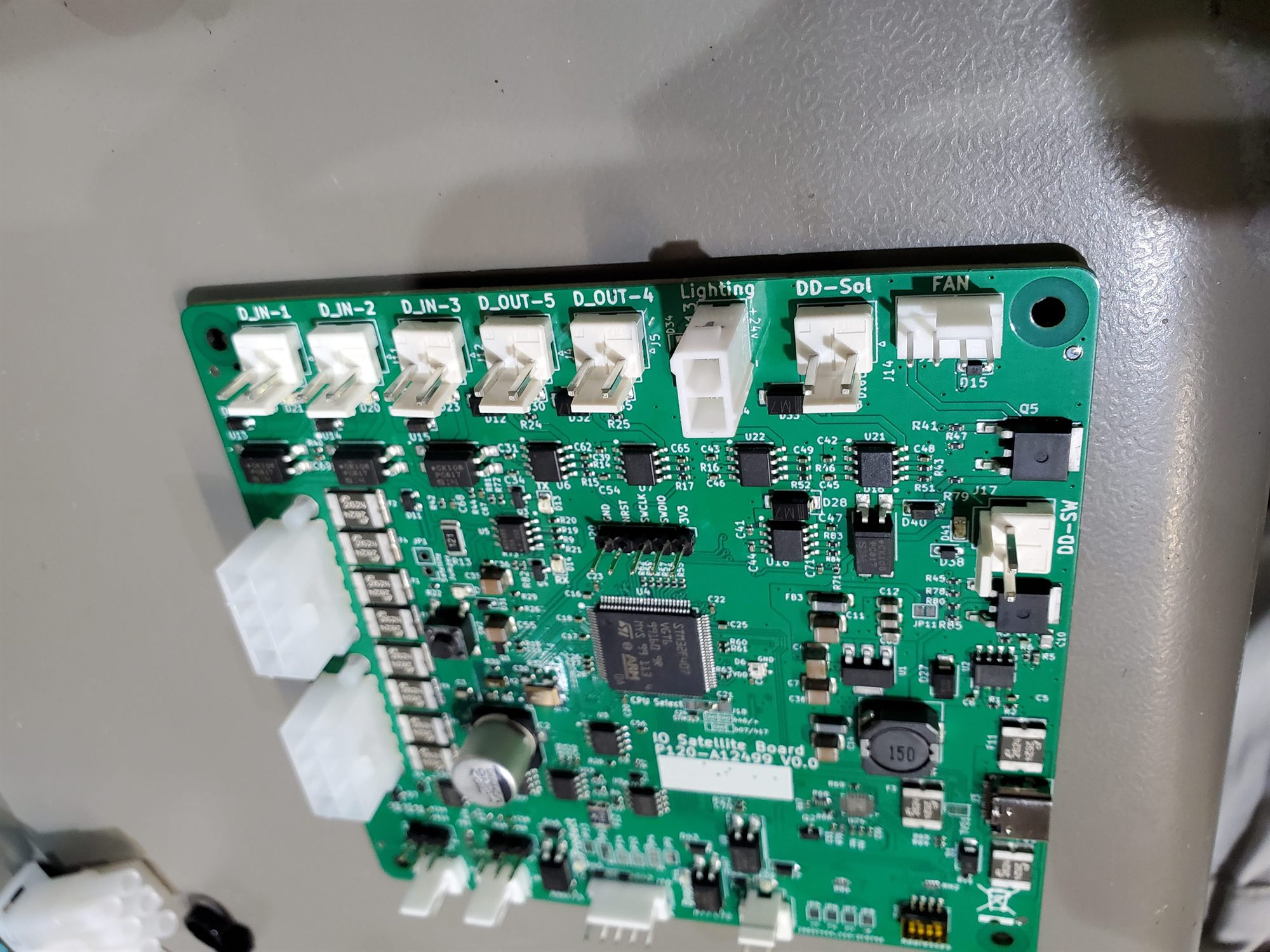 IO control board for a robotic vending unit
