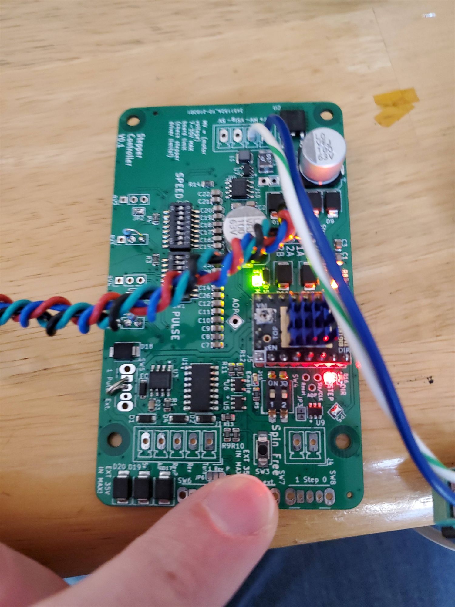 555-timer control board that drives the weld positioner